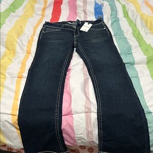 Wallflower Women's Deep Indigo Boot Cut Jeans